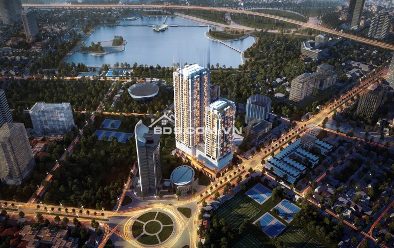 SKY PARK RESIDENCE CẦU GIẤY – CĂN HỘ CAO CẤP GẦN 90M², 2PN + PHÒNG LÀM VIỆC | FULL NỘI THẤT | 23 TRIỆU/THÁNG